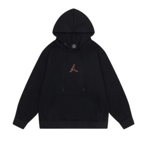 air jordan 2024 fleece hoodie（white and black）