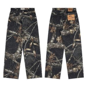 stu embroidered denim shorts