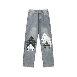 chrome hearts denim pants