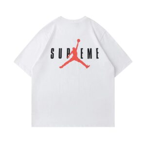 air jordan 2025 summer graphic t shirt（white and black）