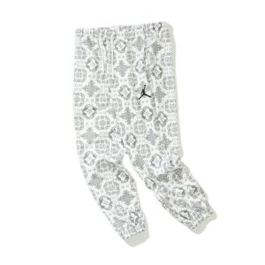 clot x aj printed sweatpants (white and black)