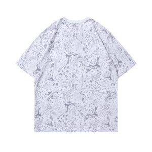 air jordan summer new aj printed tee (white and black)