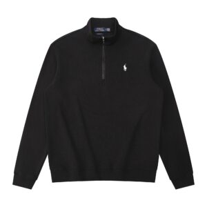 lauren ralph polo cotton half zip sweatshirt