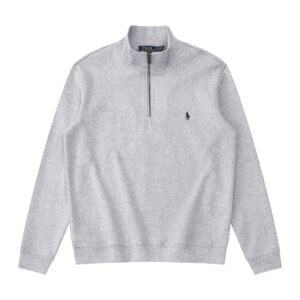 lauren ralph polo cotton half zip sweatshirt