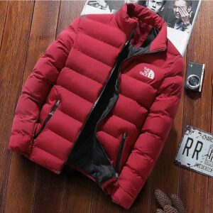 the north face multi color stand collar down jacket