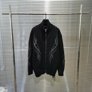 ​​balenciaga 2024 celtic knot intarsia cardigan