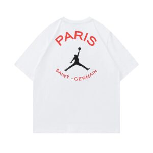 air jordan spring 2025 printed cotton tee white and black