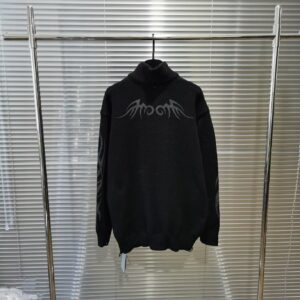 ​​balenciaga 2024 celtic knot intarsia cardigan