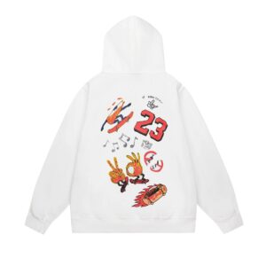 air jordan 2024 hoodie（white and black）