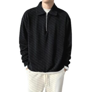 trendy quarter zip sweater