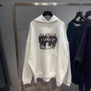 balenciaga band print hoodie