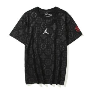 jordan x edison chen fly print tee (white and black)
