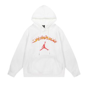 air jordan 2024 hoodie（white and black）