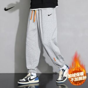 nike men's jogger sweatpants+black and gray