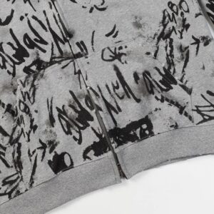 burberry graphic hoodie grey