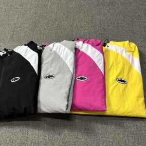 corteiz multi color patch jacket