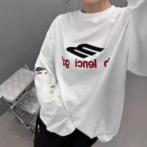 paris b logo embroidered tee
