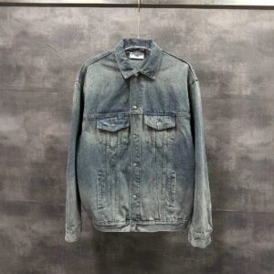 2023 autumn crystal denim jacket