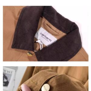 carhartt michigan work jacket brown