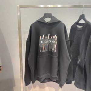balenciaga band print hoodie