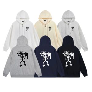 stussy classic script zip hoodie (multi color)​