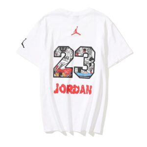 air jordan graphic tee (white and black)