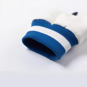 off white paisley varsity jacket blue