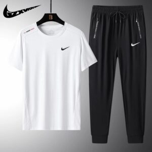nike short sleeved sport set （ multiple colors）