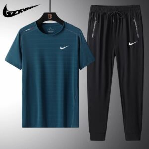 nike short sleeved sport set （ multiple colors）