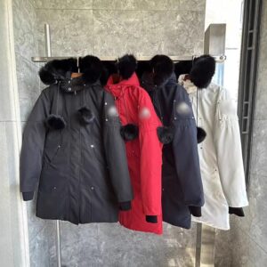 moose parka with fur trim multicolor