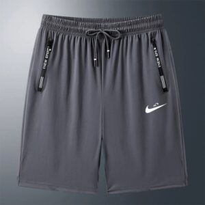 nike men's summer sports shorts+black and gray
