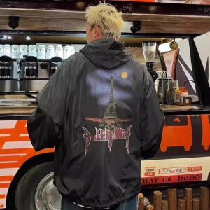 metallic eiffel tower jacket