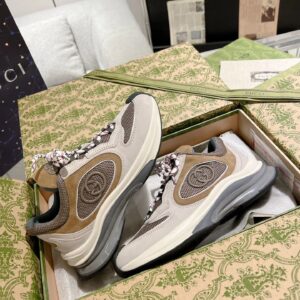 gucci run sneakers grey