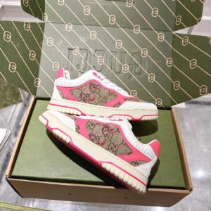 gucci re web sneakers white pink