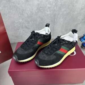 gucci re motion sneakers black