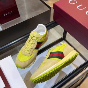 gucci re motion sneakers yellow