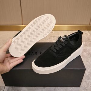 fear of god fog101 suede sneakers black