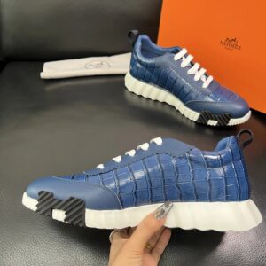 hermes bouncing luxury sneakers blue