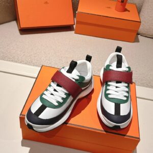 hermes loop leather sneakers multi color