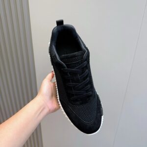 hermes bouncing sneakers black white