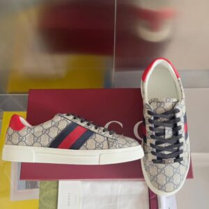 gucci ace bee sneakers gray
