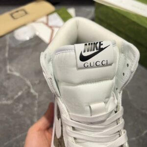 nike x air gucci premium sneakers white