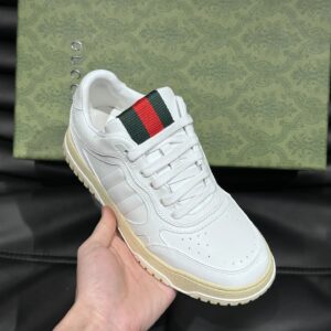 gucci re web sneakers white