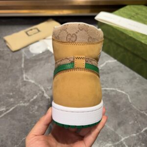 nike x air gucci premium sneakers brown