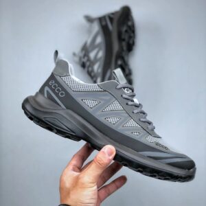 ecco grey running shoes