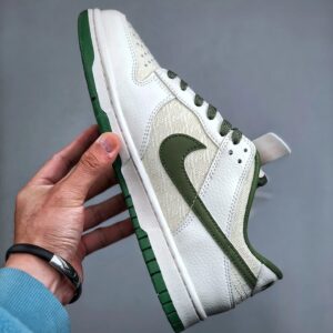 gucci x nike dunk low white green