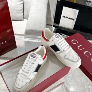 gucci sneakers white red