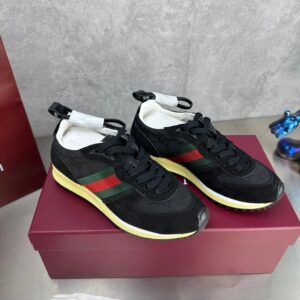 gucci re motion sneakers black