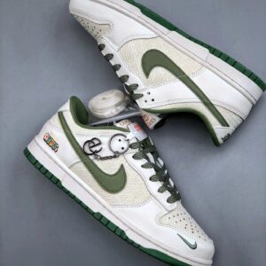 gucci x nike dunk low white green