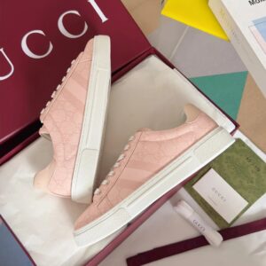 gucci ace bee sneakers pink